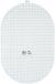 Mesh Plastic Canvas Oval Shape 12 X 17.5 Inches Clear