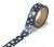 Washi Tape 0.625 X 315 Inches Blue With Gold Star