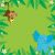 Scrapbook Paper 3D Jungle Animals 12 X 12 Inches