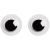 Sticky Back Wiggle Eyes Black