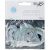 Heart Confetti Holographic Silver 2 to 4 Inches