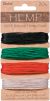 Hemp Cord Set Assorted Primary Colors 120 feet