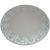 Round Glass Mirror With Pattern Edge 12 Inches