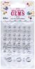Stick On Round Rhinestones Clear Assorted