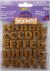Glitter Alphabet Stickers Gold