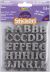 Glitter Alphabet Stickers Silver