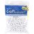 Pony Beads Plastic Opaque White 6mm X 9mm