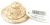 Round Top Straw Hat 2 Inches Natural