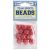 Team Sport Beads Acrylic Basketball Orange and White 12mm
