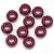 Pony Beads Opaque Burgundy 6mm X 9mm
