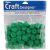 Acrylic Pom Poms Kelly Green 0.75 Inch