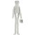 Muslin Doll with Wire Long Leg Natural Color 14 Inches
