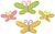 Felties Stickers Butterflies with Stitches Assorted Sizes and Colors