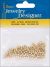 Pearl Beads Round Metallic Gold 3mm