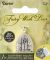 Fairy Door metal Charm Triangle Window Antique Silver