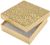 Jewelry Boxes Gold 3.5 X 3.5 X 0.875 Inches