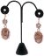 Double Earring Hanger 6 X 3.75 Inches Black Velvet