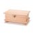 Wood Box Hinged With Ball Legs 7.625 X 4.625 X 3.5 Inches