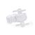 White Satin Covered Wrist Corsage Clip