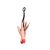 15 Inches Severed Mutilated Bloody Hand With Meat Hook