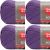 Spinrite Red Heart Soft Yarn Lavender Pack of 4 Skein