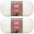 Spinrite Red Heart Soft Yarn White Pack of 2 Skein