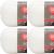 Spinrite Red Heart Soft Yarn White Pack of 4 Skein