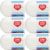 Spinrite Red Heart Soft Baby Steps Yarn White Pack of 6 Skein