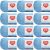 Spinrite Red Heart Soft Baby Steps Yarn Baby Blue Pack of 12 Skein