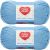 Spinrite Red Heart Soft Baby Steps Yarn Baby Blue Pack of 2 Skein