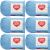 Spinrite Red Heart Soft Baby Steps Yarn Baby Blue Pack of 6 Skein