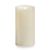 3.5 X 7 Inches Rustic Ivory Wavy Edge Realistic Flame