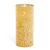 Flameless Candle Unscented Gold Mercury Glass Cylinder 8 Inches