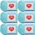 Spinrite Red Heart Soft Baby Steps Yarn Aqua Pack of 6 Skein