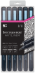 Spectrum Noir Artliner Black Fine Brush 6 Pack