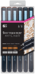 Spectrum Noir Artliner Neutral Fine Brush 6 Pack