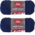 Spinrite Red Heart With Love Yarn Navy Pack of 2 Skein