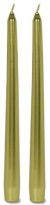 10 Inches metallic Taper Candle Green