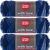 Spinrite Red Heart With Love Yarn Deep Blues Pack of 3 Skein