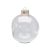 Glass Flat Sided Shaped Ornament Clear Glass 2-5/8 Inch