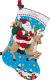 Plaid Bucilla Seasonal Felt Stocking Kits Reindeer Santa