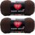Spinrite Red Heart Super Saver Yarn Coffee Pack of 2 Skein