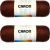 Caron Simply Soft Solids Yarn Chocolate Pack of 2 Skeins