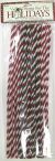 Chenille Stems 8Mm Red White and Green Candy Cane Twists Big Value