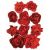 Paper Blooms Fire Red