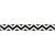 Glitter Ribbon Black Chevron 0.325 Ch 3 Yards