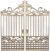 Flourishes Dies Cut Wood Pieces Iron Gate