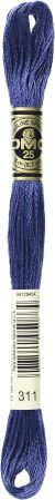 DMC 6 Strand Embroidery Cotton 8.7yd Medium Navy Blue 1 Pack of 12 Pieces