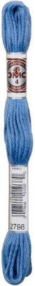 DMC 5 Strand Embroidery Soft Matte Cotton Thread 10.9yd Medium Cornflower Blue