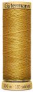 Gutermann Natural Cotton Thread 110yd Dark Yellow